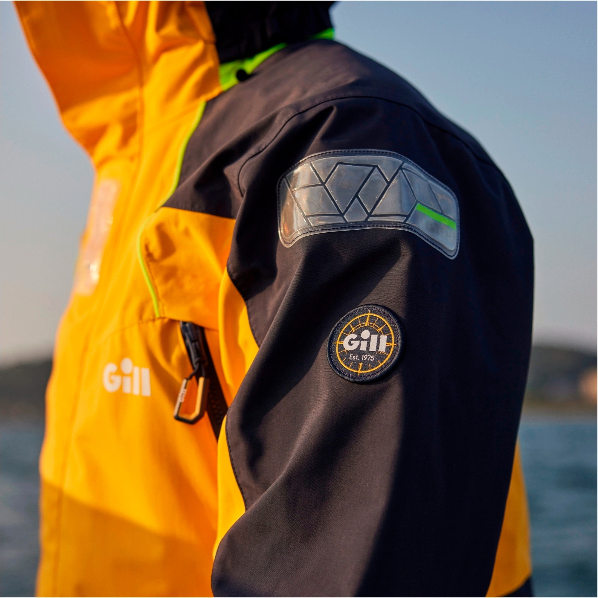2026 Gill Mens OS2 Offshore Jacket & Trouser Sailing Suit GMOOJATCSGN - Goldfusion / Navy